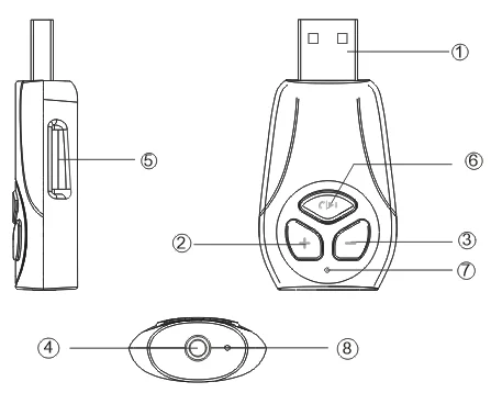LEORY 5V автомобильный беспроводной bluetooth аудио приемник адаптер для динамиков USB U диск 3,5 мм AUX Hands-free Музыка MP3