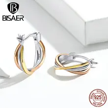 Горячая Распродажа, висаер, 925 пробы, серебряные, простые, круглые, геометрические, женские серьги-гвоздики, женские серебряные серьги, ювелирные изделия ECE719