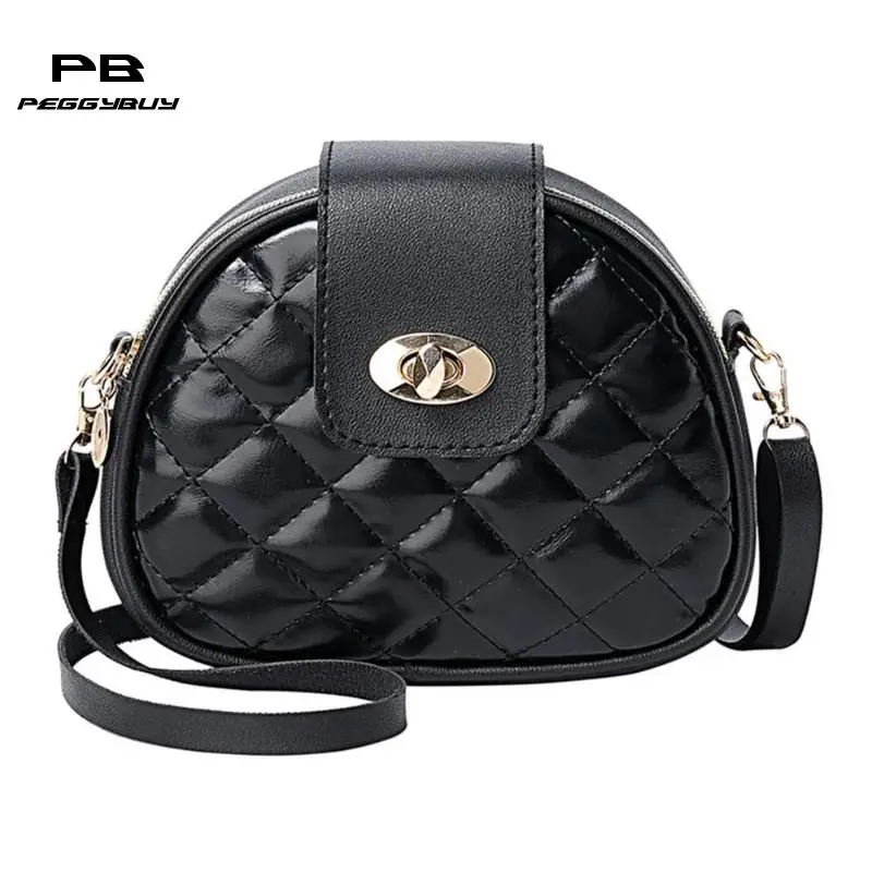 

Fashion Women Mini Messenger Bag PU Leather Shoulder Bag Female Shell Purse