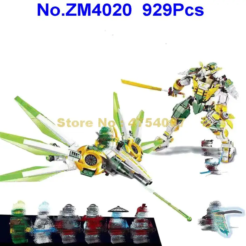 Zm4020 929 шт ниндзя Ллойд Титан мех строительный блок 70676 игрушка