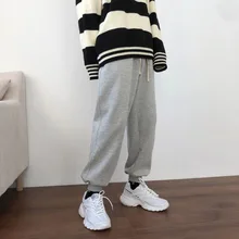 Новинка, теплые однотонные зимние штаны для мужчин, джоггеры, флисовые тренировочные штаны Мужская модная уличная одежда, спортивные брюки, pantalon homme