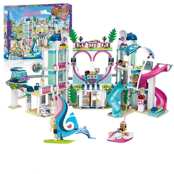 

Heartlake City Resort Top Hotel Girls Series Set Model Compatible with Lepins Friends Building Blocks DIY Toys for Children