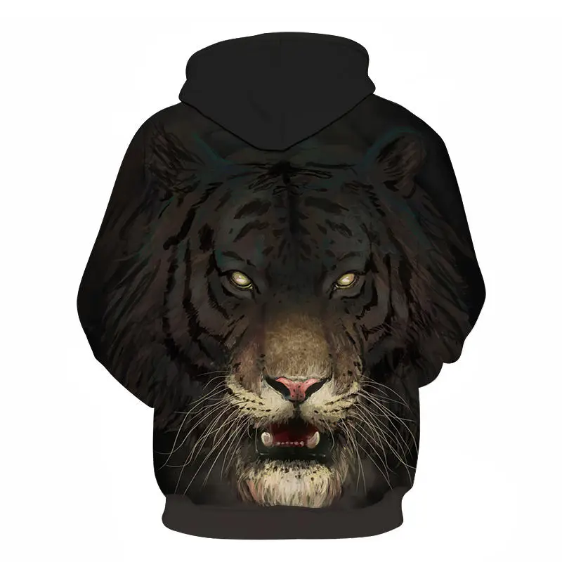 Горячая Распродажа брендовая 3D печать пламя Тигр мужская толстовка с капюшоном Мужские и женские толстовки плюс размер пуловер Новинка 6XL повседневные пальто с животными