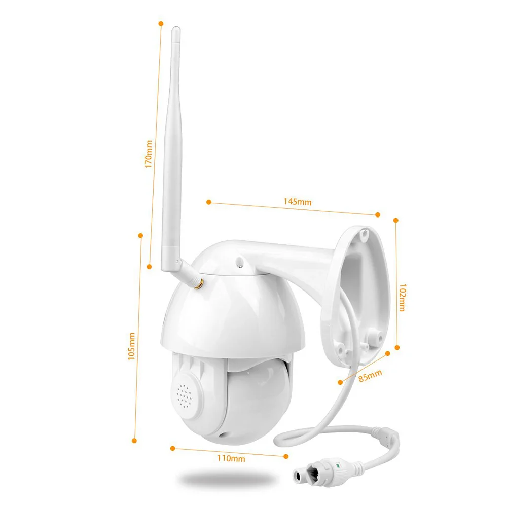 K38D 1080P WiFi PTZ ip-камера распознавание лица автоматическое отслеживание 4X зум двухстороннее аудио Водонепроницаемая наружная камера безопасности