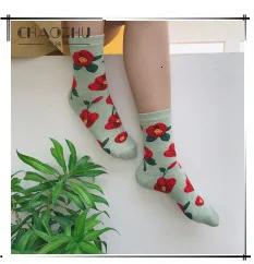 CHAOZHU Classic New Loose Socks Women 200 Needles Cotton Knitting Rib Solid Colors 14 Kinds of 4 Seasons Basic Daily Women Socks