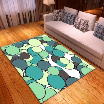 

Home Textile Floor Area Rug Colorful Paiting Non-slip Bedroom Bedside Corridor Mat Children Play Rug Carpet for Living Room