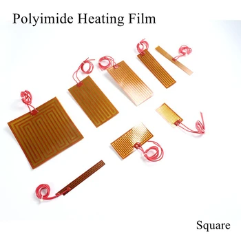 

5V 12V 24V PI Heating Film Plate Polyimide Heating Electric Heated Panel Pad Mat Electrotherma Flexible Adhesive Foil Oil Heater