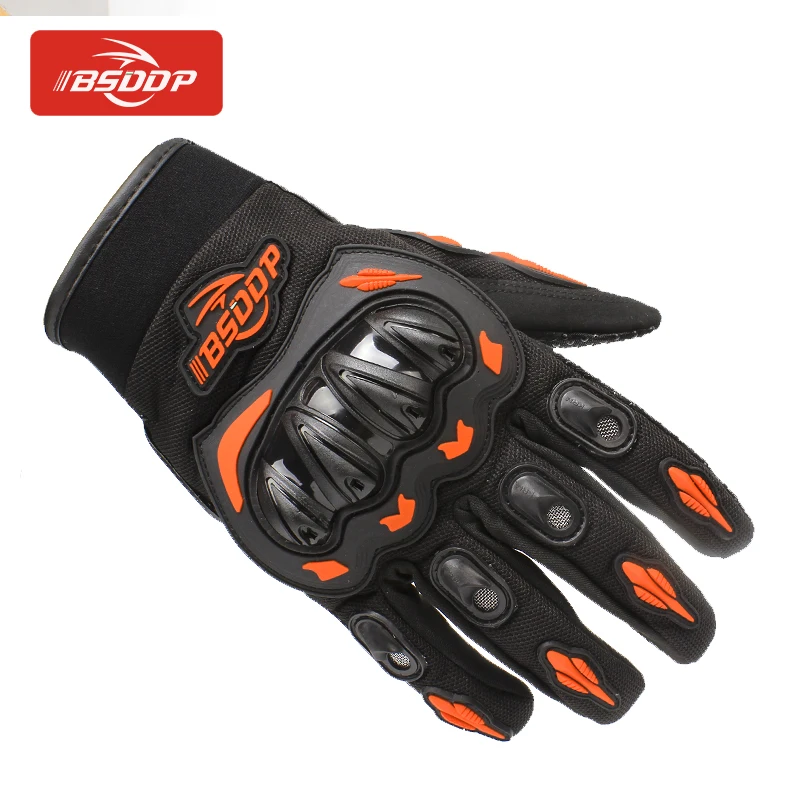 Зимние мотоциклетные перчатки мужские перчатки без пальцев для мото-перчатки для верховой езды Мотокросс перчатки Gant для Yamaha YZF R6 YZF R1 R6 FZ1 фазер R6S версия - Цвет: Оранжевый