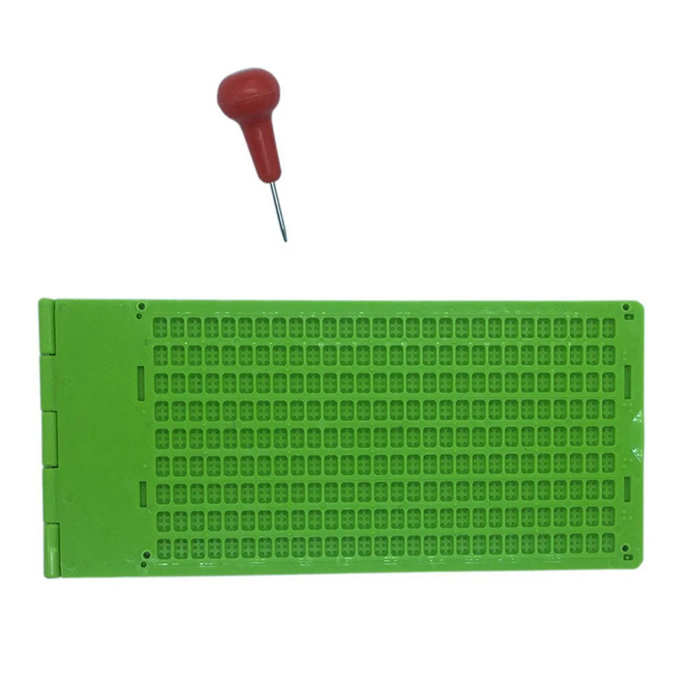 9 Lines 30 Cells/4 28 Cells/27 Line Cells Braille Writing Slate with Stylus JLRJ88 | Канцтовары для офиса и дома