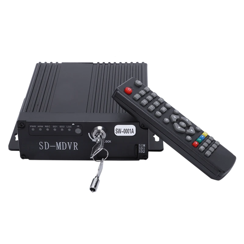 Mini 4CH HD DVR Realtime Video/Audio Recorder SD Card+Remote Controller SW-0001A 