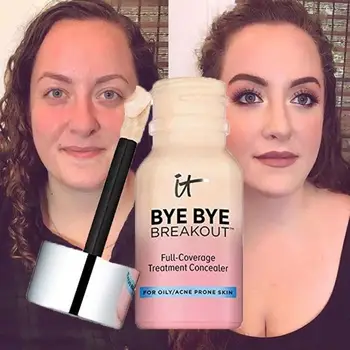 

1pcs Makeup 10.5ml Full Concealer Dark Circle Cream Waterproof Liquid Foundation Cosmetic For Women