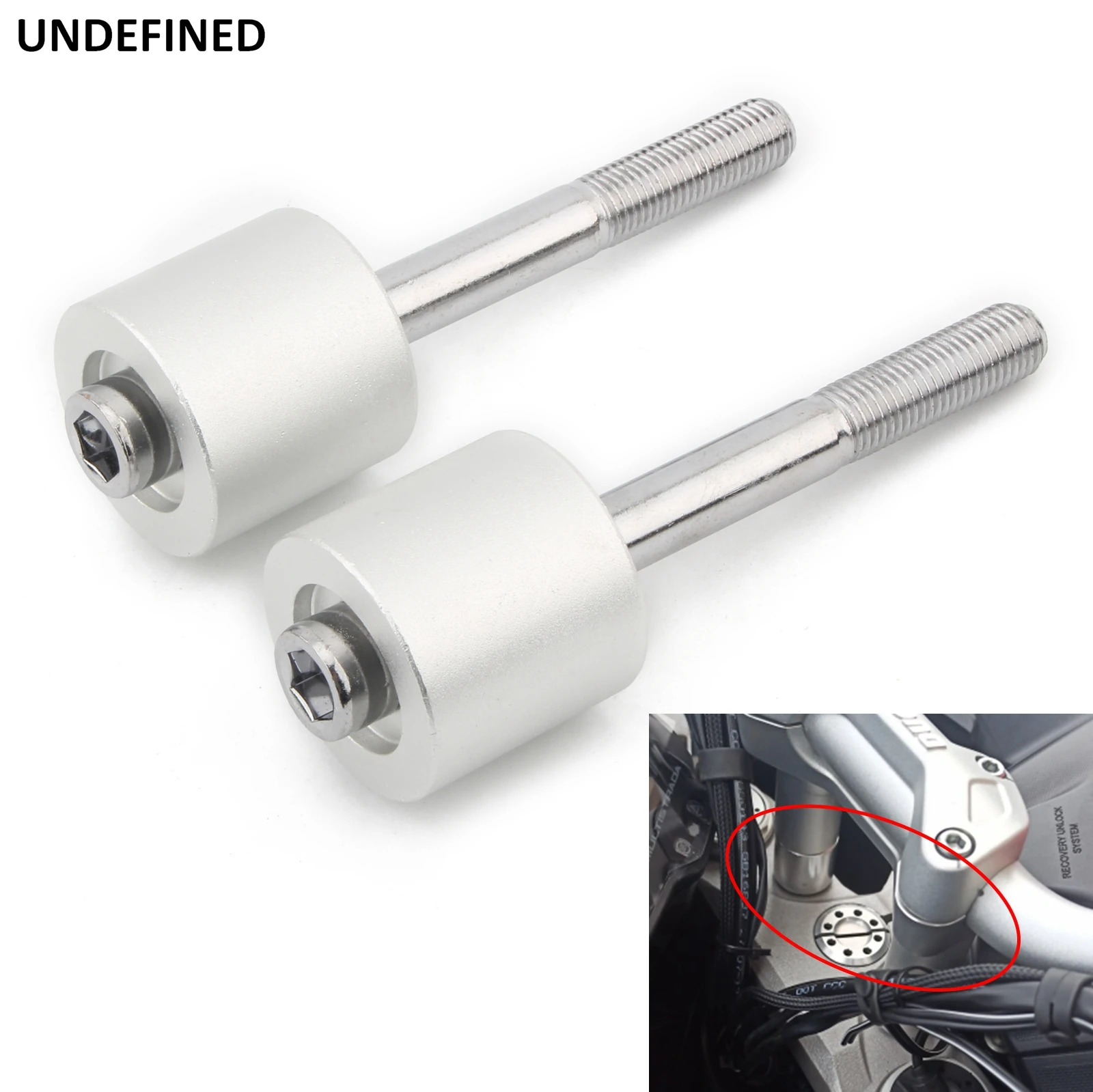 Riser Manubrio Per Ducati Multistrada 950/1200 2017- In Alluminio 6061-T6 - Argento - Foto 3