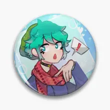 

Yttd Shin Sou Soft Button Pin Collar Gift Lapel Clothes Cute Jewelry Cartoon Lover Funny Badge Metal Hat Brooch Creative