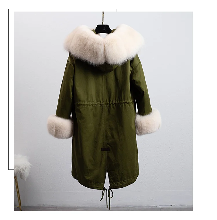 ZDFURS* камуфляжная зимняя куртка женская верхняя одежда толстые парки натуральный Лисий меховой воротник пальто