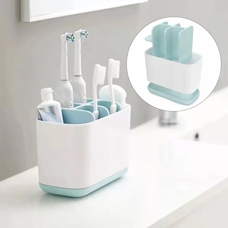 Держатель для зубной пасты, электрическая зубная щетка, цветная Удобная коробка для хранения, съемный органайзер для зубной пасты