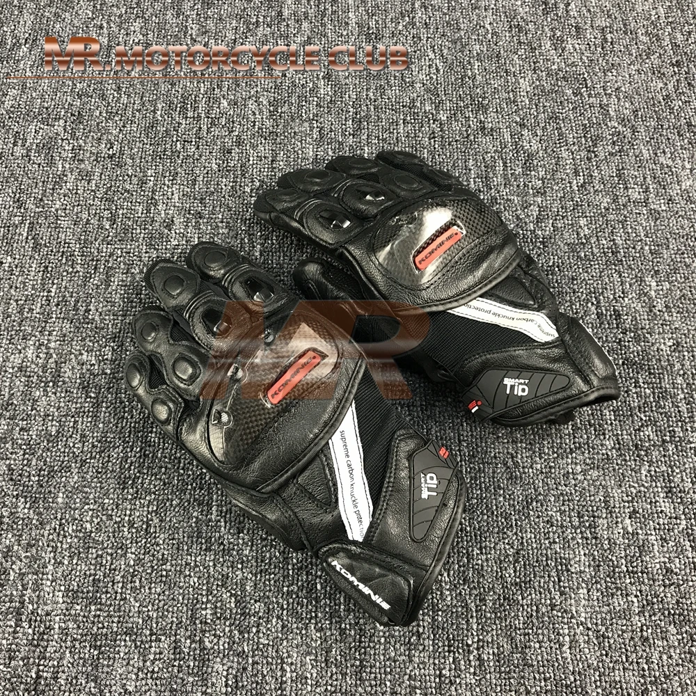 Guantes de moto de fibra de carbono GK-160 para monstar contra Lucha Libre Guantes de caballero