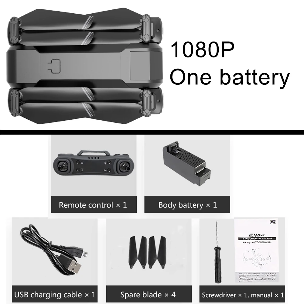 2,4G RC Квадрокоптер удерживающий высоту 1080P 4K двойная камера самолет детская игрушка подарок для детей