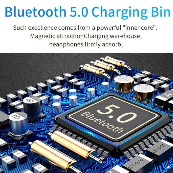 TWS Bluetooth 5,0 спортивные наушники мини Беспроводные стереонаушники с микрофоном для смартфонов OUJ99