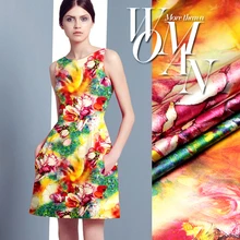 118 см атласная шелковая ткань с принтом МЕТР 19 мм мягкий шелк стрейч атласная ткань спандекс шелковая ткань для платья оптом ткань