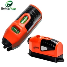 1PC Mini guida Laser di livello multiuso livellatore linea di progetto diritta spirito verticale + orizzontale strumento di livello a doppia bolla