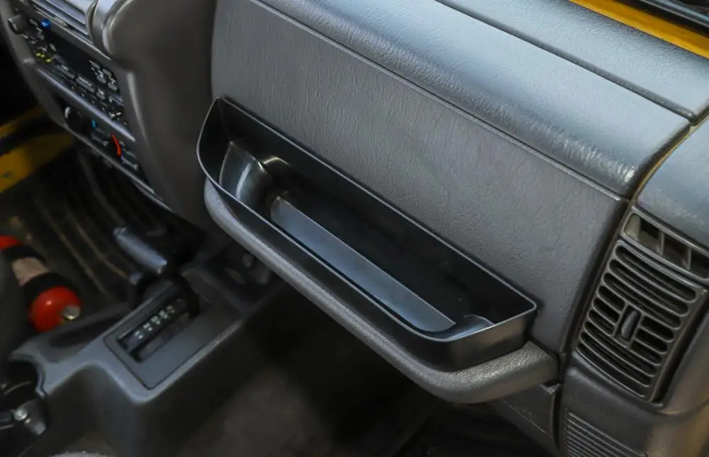 Автопилот подлокотник коробка для хранения Органайзер для Jeep Wrangler TJ 1997-2006 пассажирский боковой лоток контейнер автомобильные внутренние аксессуары
