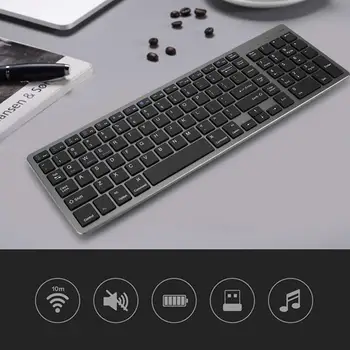 

Bluetooth keyboard Ultra Slim Portable 102 Keys Wireless BT Touchpad Scissors Feet Design Keyboard Laptop BT Keyboard