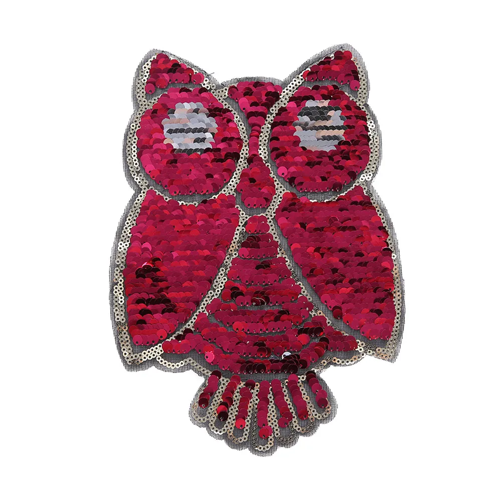 Изменение цвета блестки патч Реверсивный пришить Аппликация для одежды DIY Одежда