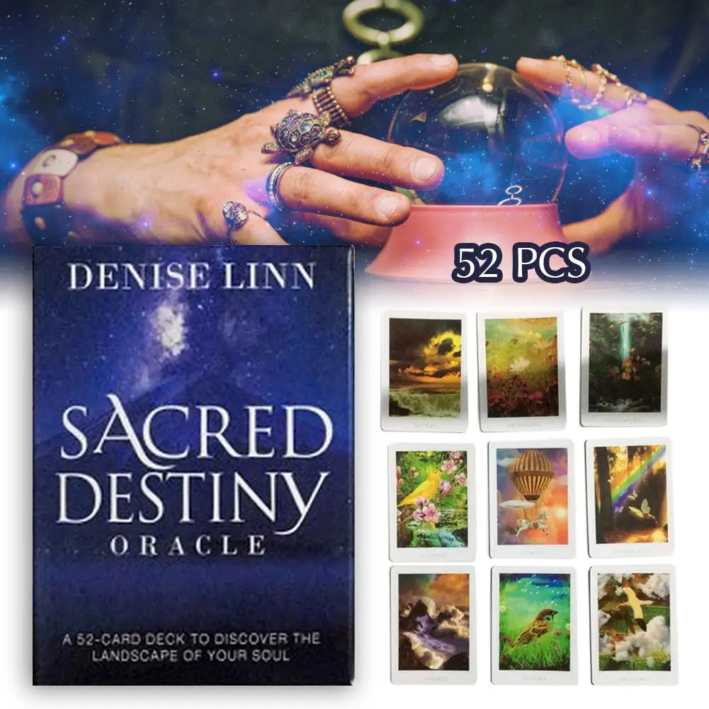Карты Таро 52 листа Sacred delivery Oracle карты реквизит для развлечений версия на