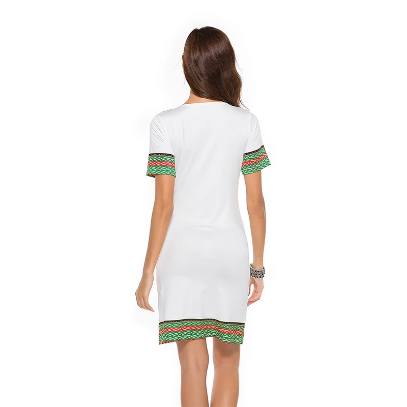 Summer Dress Women Mini Print Elegant Office Ladies Dresses Sexy Bodycon Party Casual Boho Vestidos LWL283 | Женская одежда