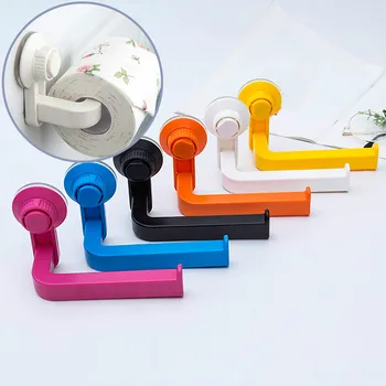 

Toilet Paper Holder S uper Storage Suction Cup Wall Mount Removable Rack