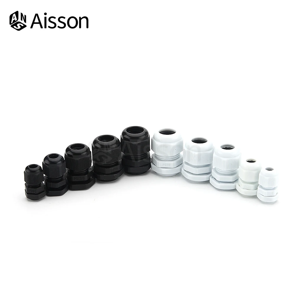 10pcs Waterproof Cable Gland PG7-PG19 for 3-6.5mm Cable