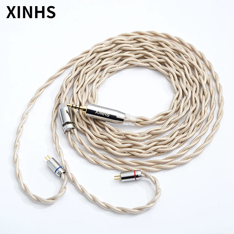 4 Core Single Crystal Copper Litz Headphone Cable 2.5mm 3.5mm 4.4mm