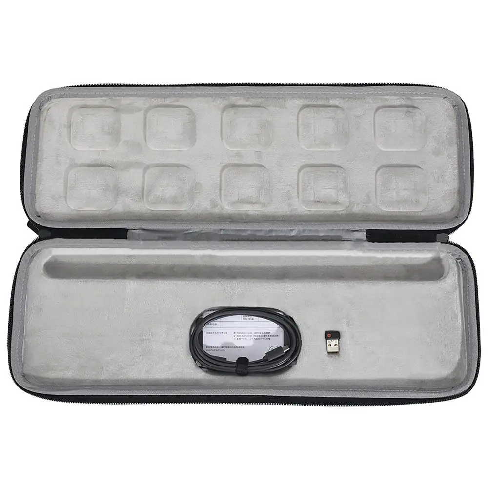 Case de Armazenamento do Teclado Case do Rato Bolsa de Armazenamento Duro para Logitech Teclado sem Fio Portátil Chaves Avançado Eva mx - Imagem 3