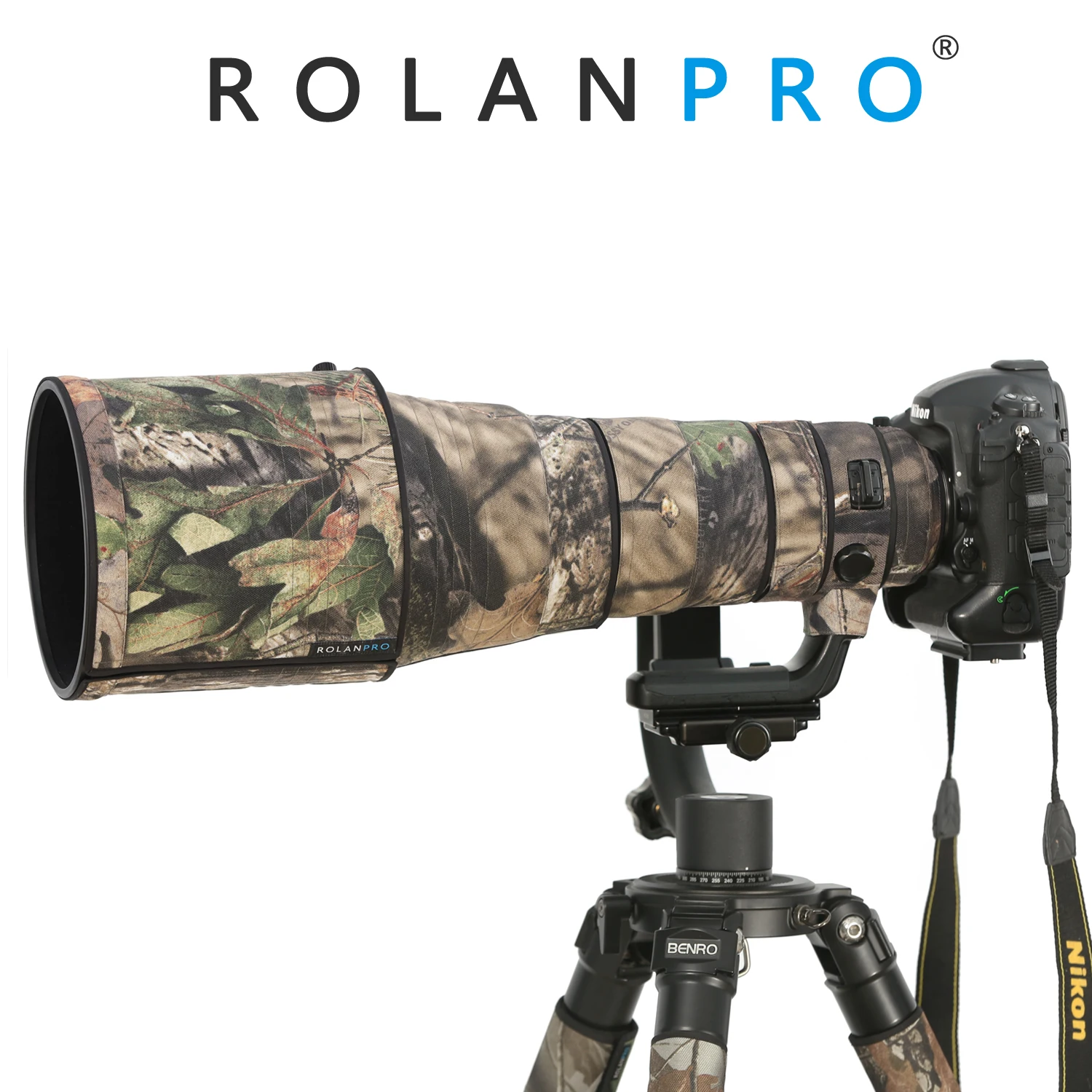 Rolanpro Copriobiettivo Per Nikon Af-S 400Mm F2.8E Fl Ed Vr Camouflage Rain Coat Custodia Per Pistole