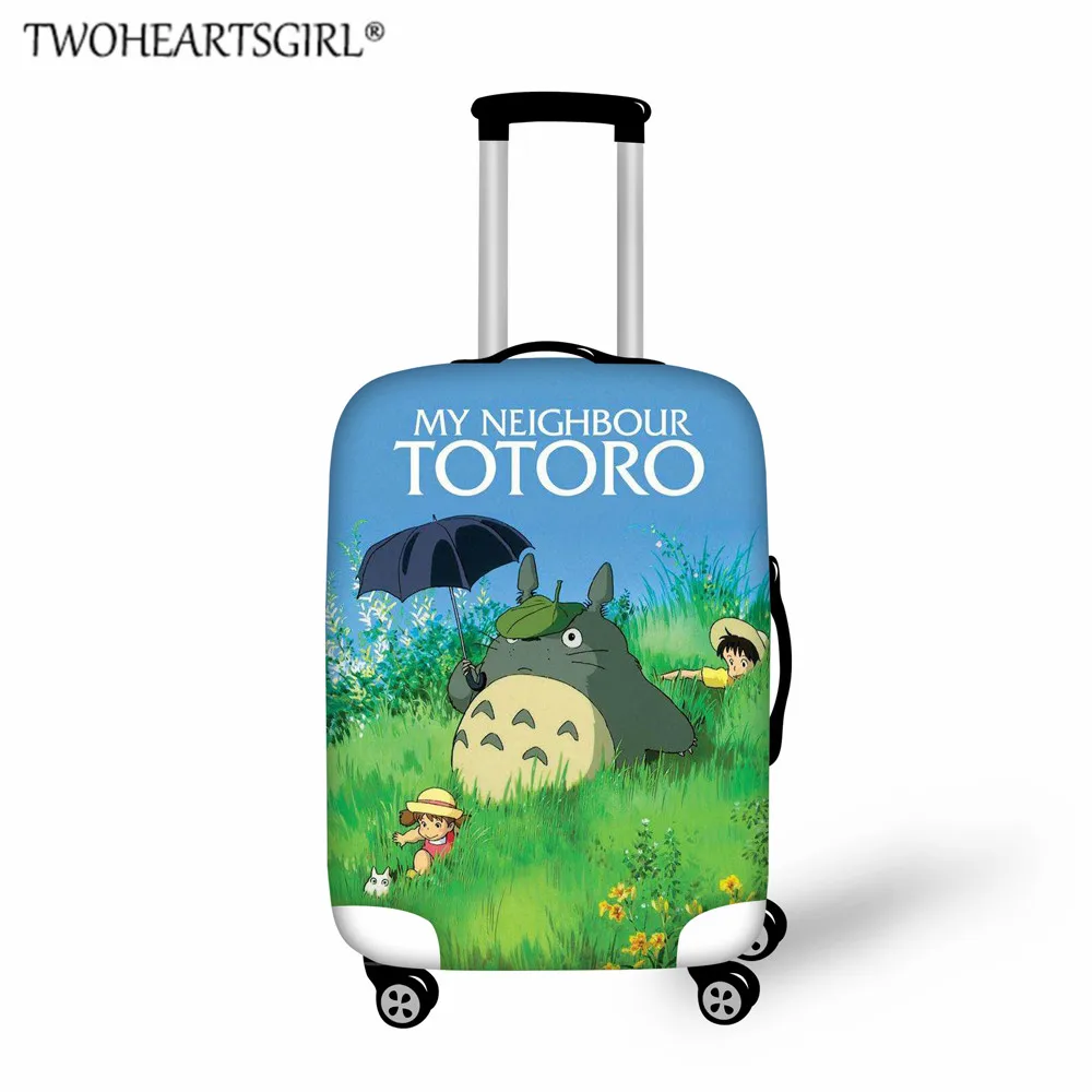 L3008 TWOHEARTSGIRL детский чехол для багажа с рисунком Тоторо, аксессуары для путешествий, эластичный чехол для костюма, чехлы для "18-32" дюймов, чехол на колесиках - Цвет: L3008