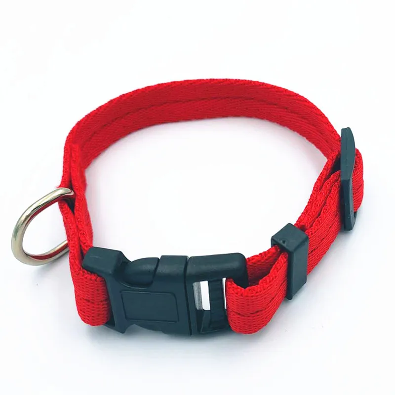 Adjustable 7 colors nylon dog collar pet collar dog cat collar pet supplies hot sale