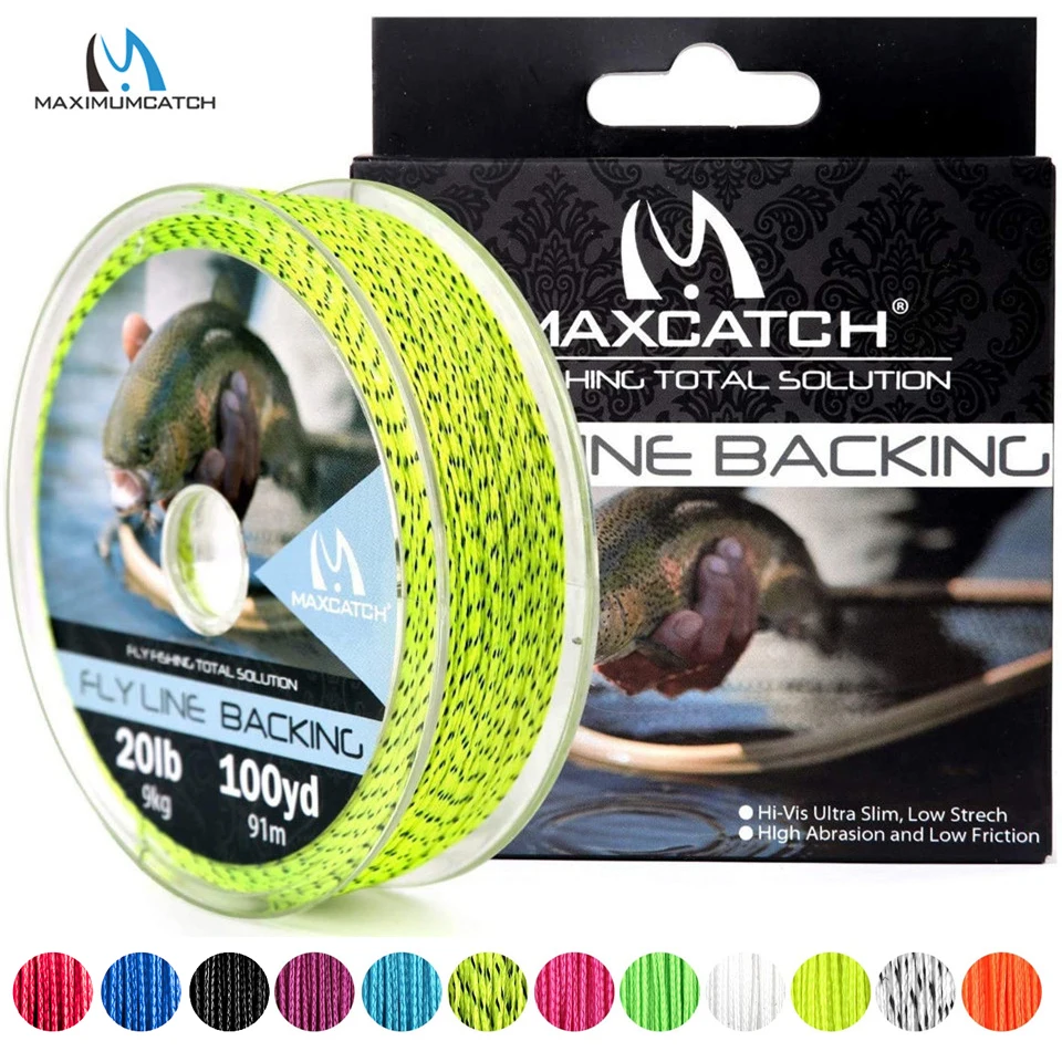 20/30LB 50/100/300 Yard Braided Backing Line Multi Color Fly Fishing Line Sporting Goods Line