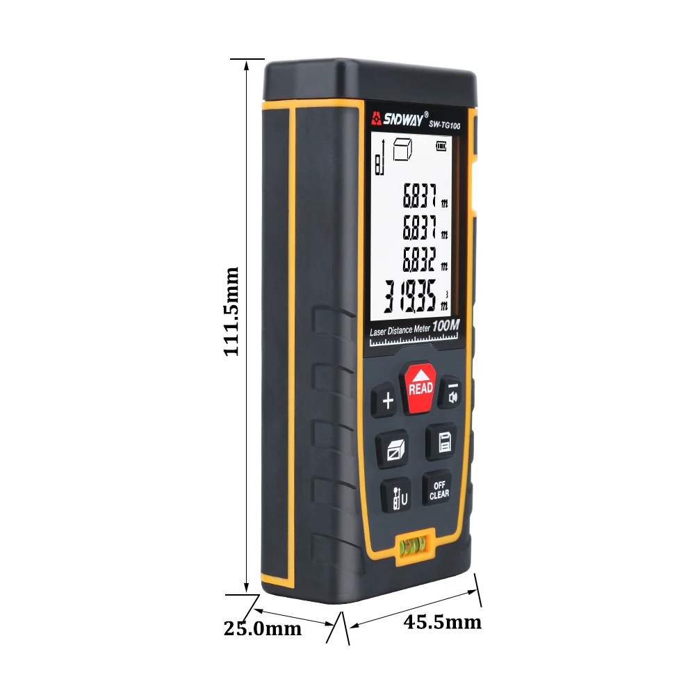 SNDWAY digital laser tape measure 100m laser distance meter ranger finder mini trena Laser Rangefinder ruler roulette telemeter SNDWAY digital laser tape measure 100m laser distance meter ranger finder mini trena Laser Rangefinder ruler roulette telemeter