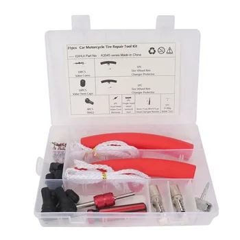 

31pcs Core Tyre Protector Practical Tire Repair Tool Set Portable Remove Installation Universal Quick Maintenance Chuck