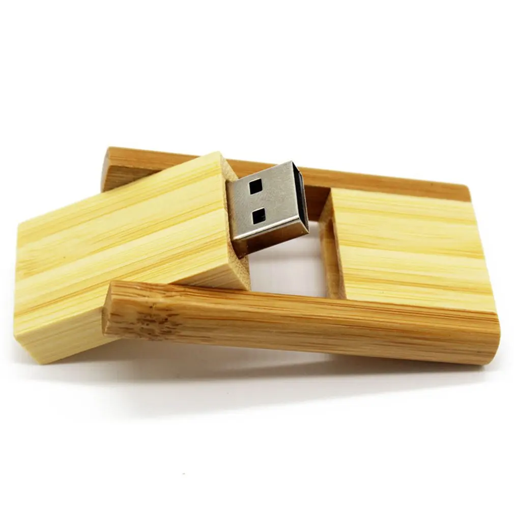 Высокая скорость вращающийся бамбуковый USB 2 0 флеш-накопители карта памяти Ручка