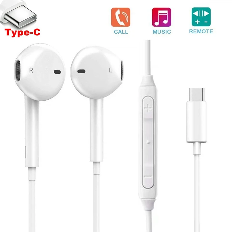 Цифровые наушники USB Type C спортивные для спортзала гарнитура Google Pixel 3/2/XL Samsung Motorola