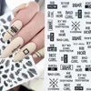 3D Nail Sticker Sliders Russian Letter Nail Art Water Transfer Decals Leaf Heart Valentine Manicure Tattoos CHSTZG023-31 ► Photo 1/6