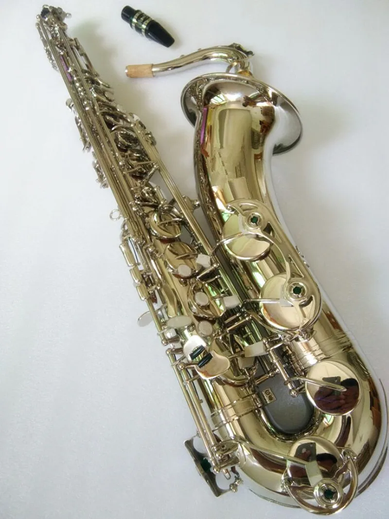 Высококачественный инструмент тенор саксофон никелированный Серебряный мундштук для саксофона-тенора и чехла