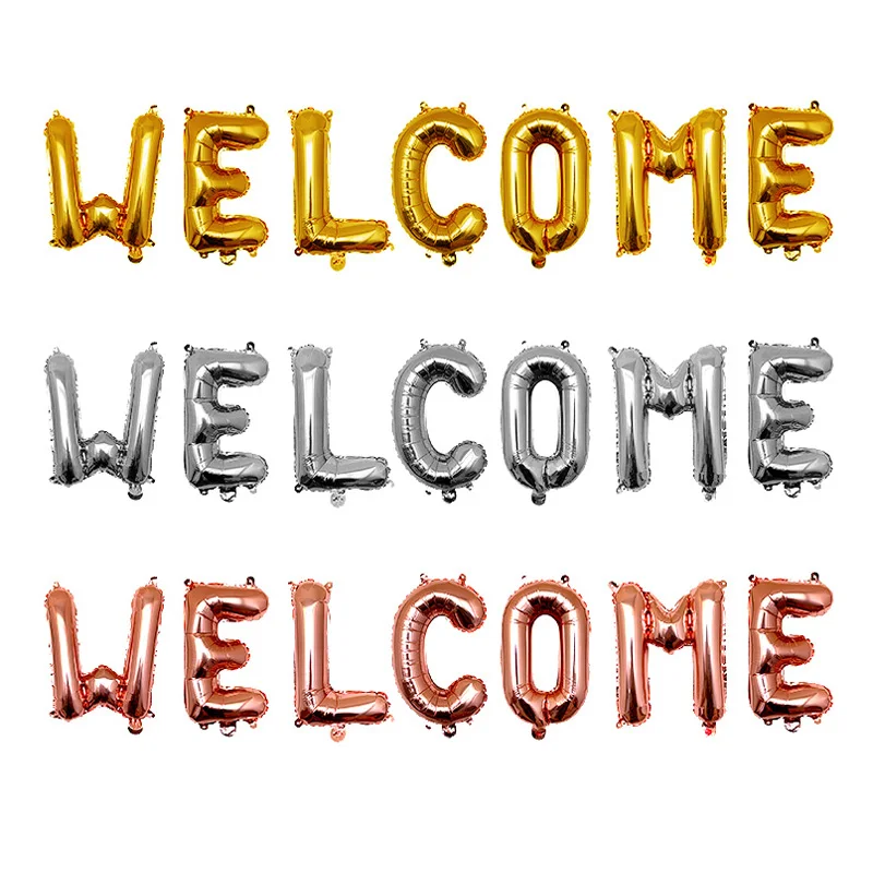 1 комплект розовое золото Добро пожаловать домой буквы фольга шары добро дом