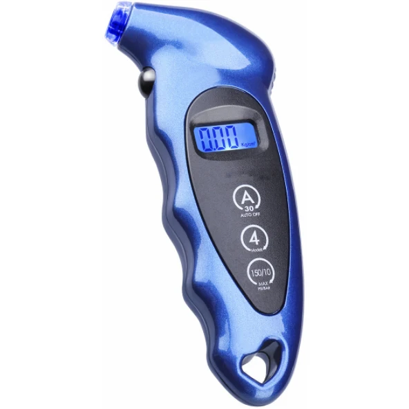 Автомобильный цифровой датчик давления в шинах, измеритель давления воздуха в шинах, ЖК-дисплей, манометр, барометры, тестер для автомобиля, грузовой автомобиль, мотоцикл, велосипед - Цвет: Blue