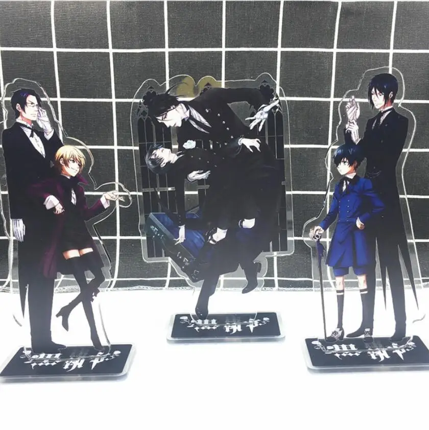 Kuroshitsuji Black Себастьян Ciel Butler фигурка на акриловой подставке настольное украшение