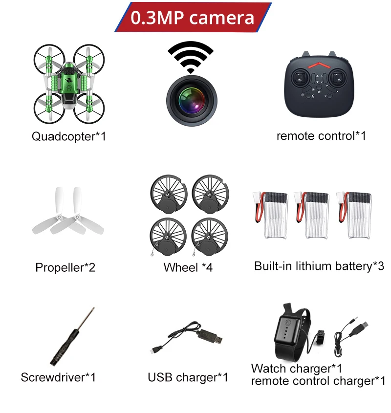 2.4G Rc Quadcopter Drone with Camera 2in1 Motorcycle Folding Remote Control Dron Deformation Quadrocopter Helicopter Toy for Kid - Цвет: RC8wifiWatch3BGR