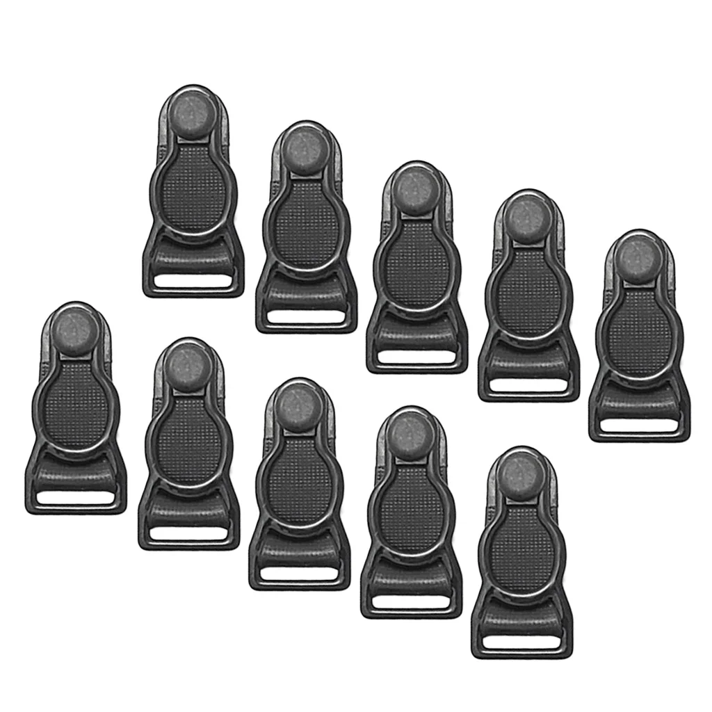 10x Leg Garter Straps Thigh High Stockings Suspender Belt Metal Clips 12mm