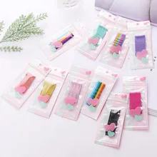 Южная Корея простые заколки для волос конфетного цвета для взрослых Универсальные Длинные заколки онлайн знаменитостей крутые рубленые заколки для волос для девушек