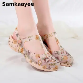 Sandalias de plataforma para Mujer, Zapatos de verano, talla 36-39, zapatillas de playa transpirables de fondo suave, 25